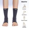 FOVERA Ankle Compression Sleeve, Ankle protector for Men & Women, for Heel Pain Relief, Ankle Support & Plantar Fasciitis (Size - M, 1 Pair) view 3