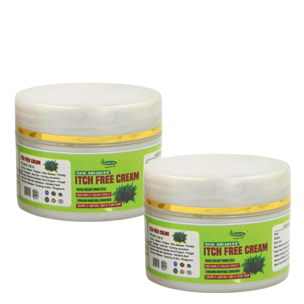 DARDGO Itch Free Ointment For Men & Women | Skin Soothing Relief Ointment for Itching and Irritations | 100% Ayurvedic Ointment | Natural Formula for Quick Comfort, 30gm (Pack of 2)