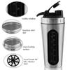 BURRDOFF [VISIBLE WINDOW Protein Shaker Bottle, Gym Shaker Steel Shaker Bottle Gym Shaker Bottle shaker bottles for protein shake gym protein shaker bottle (Silver) view 2