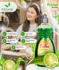Froton Dishwash Liquid Yellow Lemon Dishwash liquid Gel Non Acidic Safe on Hands Pure Extract of Lemon Leaves No Residue Grease Cleaner For All Utensils (green, 500ml Pack of 2) view 3