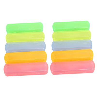 Cabilock 10 Pcs Toothbrushes Pp Toothbrush Holder Toothbrush Case Toothbrush Cover Travel Toothpaste