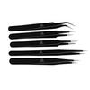 Achalnath Tools ESD Multifunction Upgraded Anti-Static Professional Tweezers for Eyebrows, Women, Splinter, Ingrown Hair Removal, Electronic Repairing, Soldering, Crafting Tool Kit(Pack of 5 Pieces) view 1