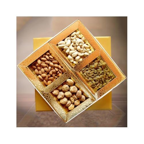 Bay Nut Dry Fruit Gift Box for Diwali, Assorted Dryfruits Gift Hamper Pack, Almonds, apricot, Cashew Nuts, Raisins, | Gifting Collection for diwali 200gm weight