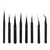 Achalnath Tools ESD Multifunction Upgraded Anti-Static Professional Tweezers for Eyebrows, Women, Splinter, Ingrown Hair Removal, Electronic Repairing, Soldering, Crafting Tool Kit (Pack of 8 Pieces) view 1