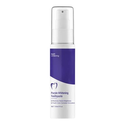 CALANDIS 1Pcs Toothpaste 30ml Plastic Purple Whitening Toothpaste Teeth Whitening Brightness Gum Repair