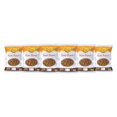 Mmaa's Veggie Kadala Mavu Bold ground nuts Nut Cracker Namkeen | Organic Sing Bhujia Namkeen | Besan Coated Peanuts | Crunchy & Spicy Singh Bhujia | Fried in Groundnut Oil-1Kg*6Pack