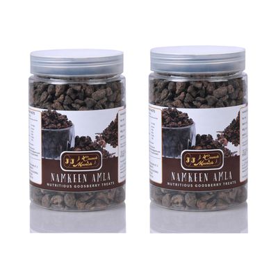 J J crunch N munch Dried Amla Pachak | Salted Amla | Awla Supari | Indian Gooseberry, Sukha Amla | Namkeen Amla | Healthy Dried Mouth Freshener Jar (350)
