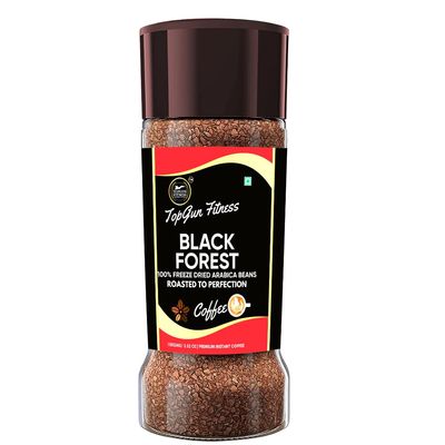 Arabica Coffee|100% Freeze Dried| Dark Roasted to perfection |100g (flavour -Black Forest)