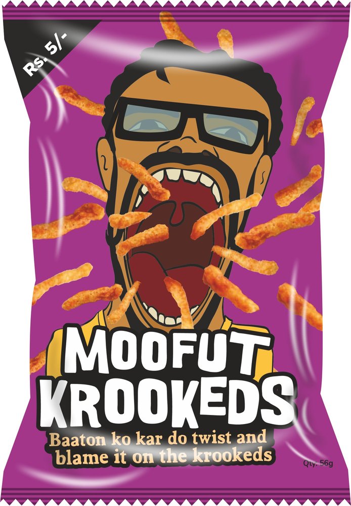 Moofut Krookeds - Masala Sticks Combo Pack of 30 Packs of Rs. 5/-