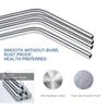 Aktnil Stainless Steel Reusable SS 304 Food Grade Beverage Drinking Straws with Straw Cleaning, view 3