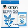 Disposable Toilet Seat Cover - Non-Woven Fabric Travel Cover to Avoid Direct Contact With Unhygienic Seats (50Pc in One Packet) view 2