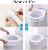 Disposable Toilet Seat Cover - Non-Woven Fabric Travel Cover to Avoid Direct Contact With Unhygienic Seats (50Pc in One Packet) view 4