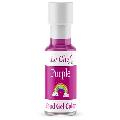 Le Chef 40 ml Purple Food Color| Best For Cake Decoration, Baking, Sweets, Ice Creams