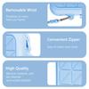 Adorila Sanitary Napkin Storage Bag, Silicone Period Bag with Wrist Strap, Portable Menstrual Cup Pouch for Teen Girls Women (Blue) view 2