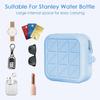 Adorila Sanitary Napkin Storage Bag, Silicone Period Bag with Wrist Strap, Portable Menstrual Cup Pouch for Teen Girls Women (Blue) view 3