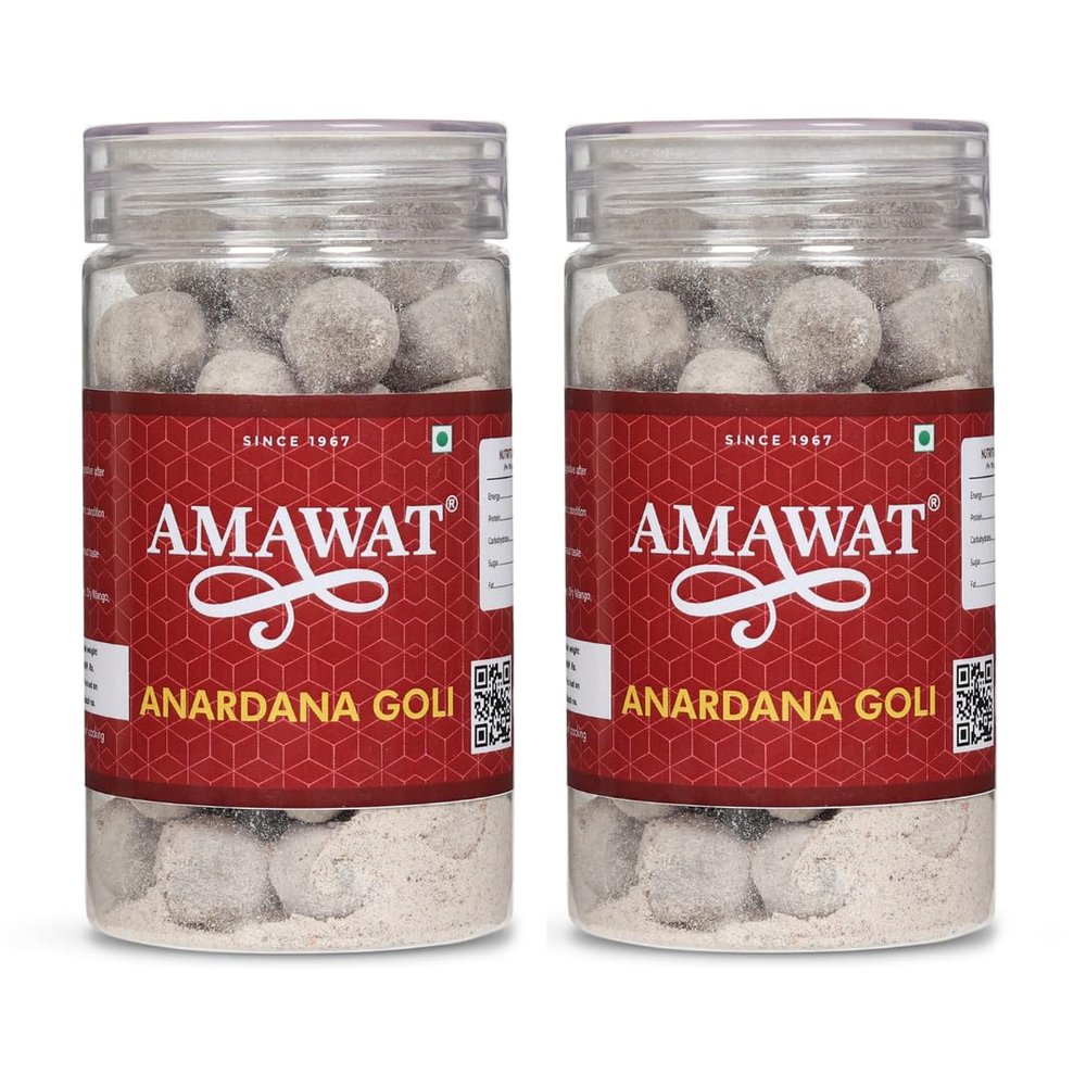 Amawat Anardana Goli,300gm (Pack of 2) (Pomegranate Digestive churan, after meal snack, mukhwas)