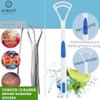 Gorgio Professional Tongue Cleaner Brush - Set of 2 | Dual-Action Scraper for Oral Hygiene and Fresh Breath | Gentle Yet Effective (Color May Vary) view 3