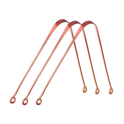 Elecsera Copper Tongue Cleaner for Adults and Kids Fights Bad Breath Oral Care Tongue Cleaner (Pack of 3)