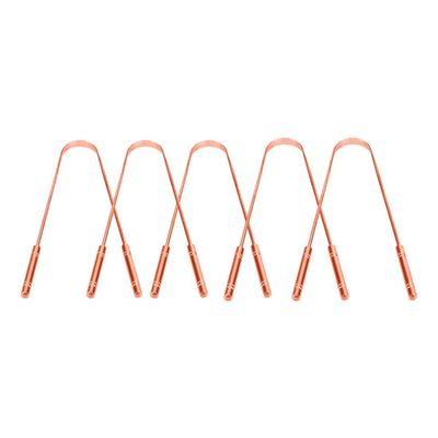 Elecsera Copper Tongue Cleaner Made up of 100% Pure Copper (Pack of 5)