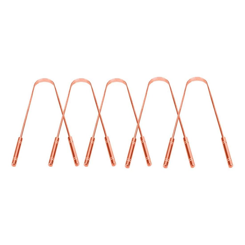 Elecsera Copper Tongue Cleaner Made up of 100% Pure Copper (Pack of 5)