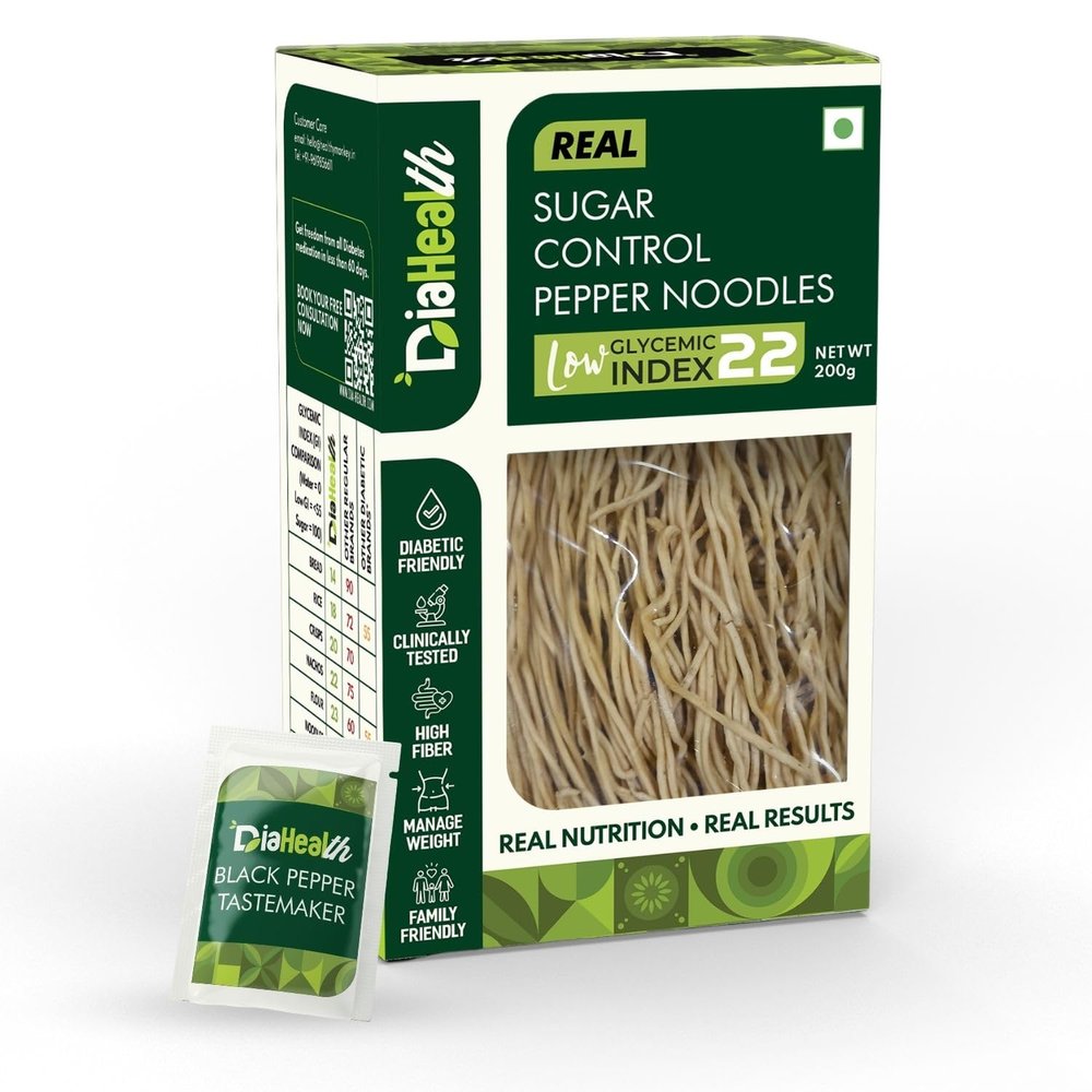 Diahealth Noodles (Pepper, 200 GM - Pack of 2)