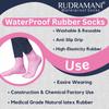 RUDRAMANI Silicon Anti Heel Full Length Rubber Socks Waterproof Moisturizing Heel Peny Socks Pain Relief Foot Care Protector Foe Men & Women - (Size-Large)(9-10-11) Pink Pack of 3 view 3