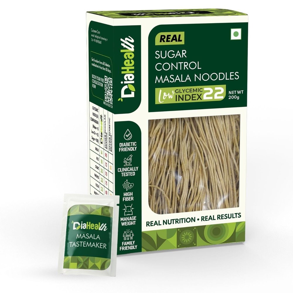 Diahealth Noodles (Masala, 200 GM - Pack of 2)