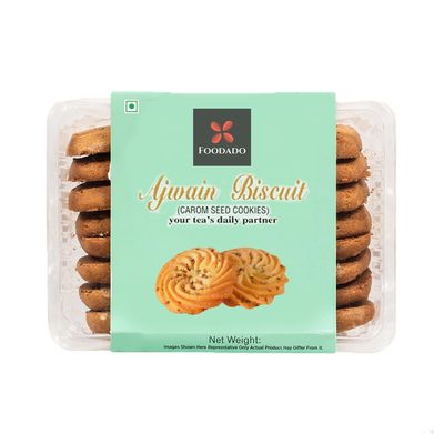 FOODADO Premium Gluten Free Ajwain Biscuit | Lactose Free| Multigrain| Sweet & Salty (900)