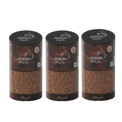 Aveon Cafe Royale Instant Coffee 3 x 50g  Premium Freeze-Dried Blend | Rich Aroma & Smooth Flavor | Quick & Convenient Brew (Pack of 3)