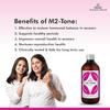 Charak Pharma M2 Tone Syrup for Women's Health | Herbal Medicine For Hormonal Imbalane | Women Health Supplement (450 ml (Pack of 2)) view 4