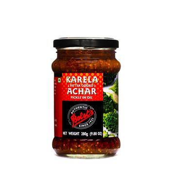 Bolst's Karela Achar | Bitter Gourd Pickle | Homemade Karela Pickles Chopped | No Added Preservatives, No Artificial Flavours | Traditional Recipe | 280g