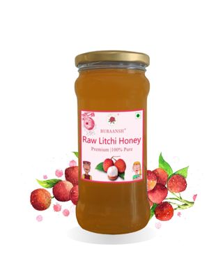BURAANSH Raw Litchi Honey | 100% Pure, Unprocessed, Unheated Honey | No added sugar | Glass Jar (270.00)
