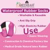 MEDIBAR Anti Heel Full Length Waterproof Rubber Socks Moisturizing Silicon Heel Peny Socks Pain Relief Foot Care Protector For Men & Women - (Size-Large)(9-10-11) Pink Pack of 5 view 3
