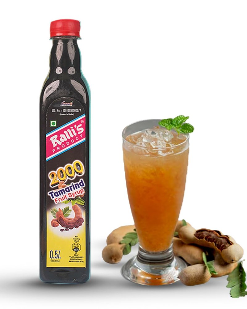 Ralli's 2000 - Tamarind Fruit Syrup 500ml - Unleash Tangy Magic! Perfect for Cocktails, Mocktails, and Lemonades