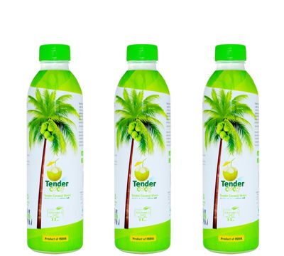 Tender Coconut Water, 100% Pure & Natural- No Added Sugar - 1000 ml PET Bottle (Pack of 3)