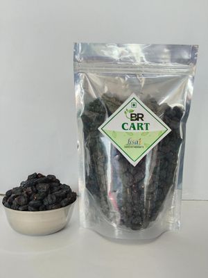 BR CART Black Raisins | Kali Kishmish Seedless | Black Kismis | Kali Daakh | Seedless Dry Grapes | Regular Dry Fruits Raisins Pack Of 1. (1 KG)