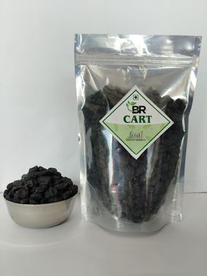 BR CART Black Raisins | Kali Kishmish Seedless | Black Kismis | Kali Daakh | Seedless Dry Grapes | Regular Dry Fruits Raisins Pack Of 1. (200 gm)