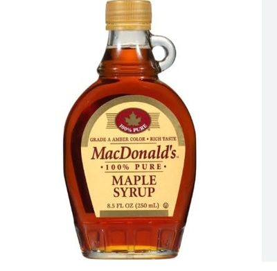MacDonald's 100% Pure Maple Syrup, 250 ml