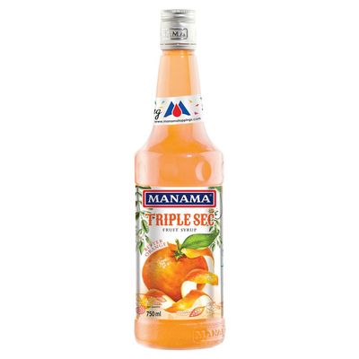 Manama Triple Sec Syrup Mixer for Mocktails and Cocktails, 750ML