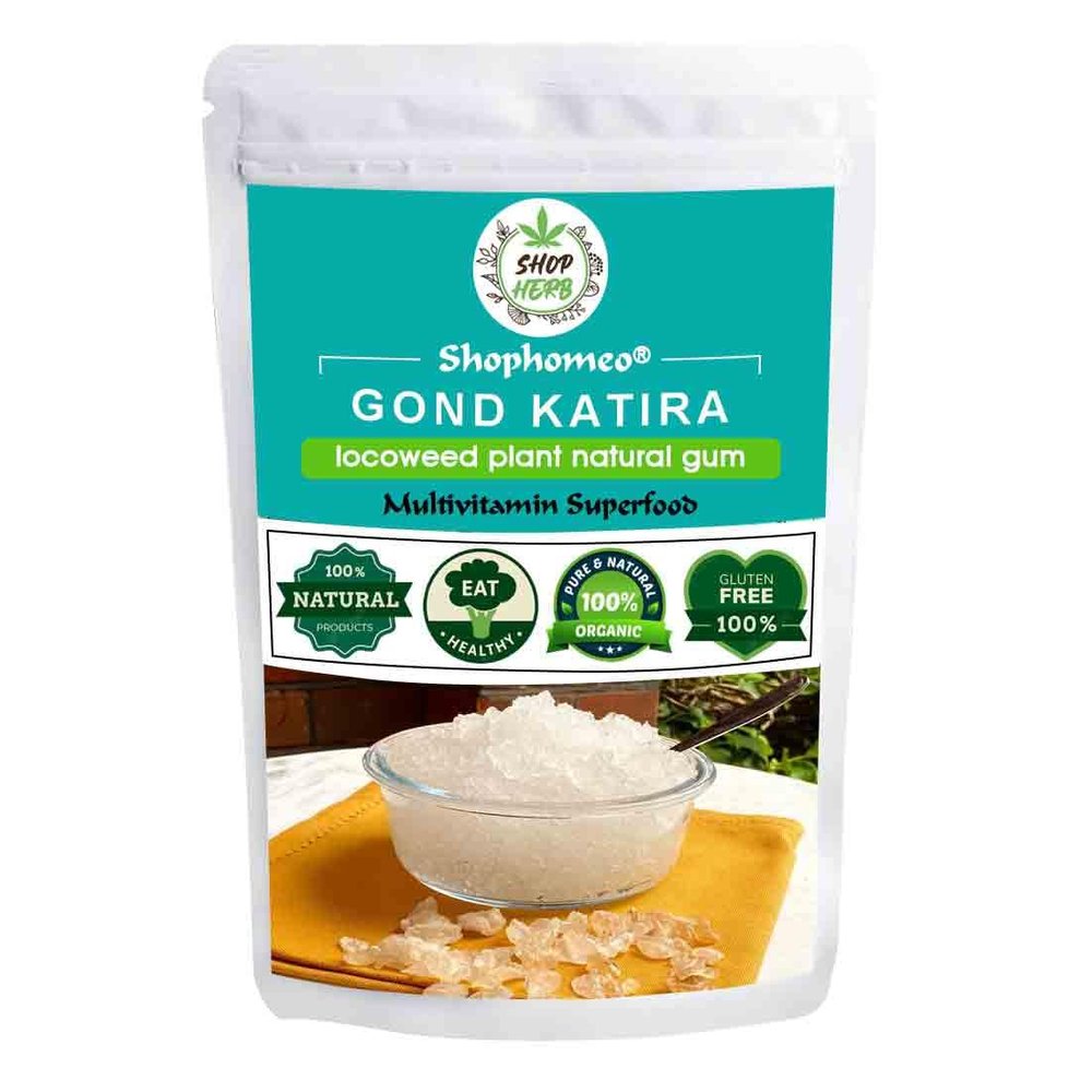 Shophomeo Gond Katira Pure (Edible Gum) - 100 grams | Tragacanth Gum | High Cooling Properties Herbal Food | Super Food |