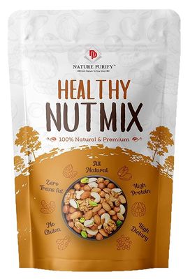 Nature Purify Nutty Mix High Fiber & Delicious|Fresh & Natural|For Free Time Snacking And Diting|Delicious & Nutricious|Dryfruits,200 Gram
