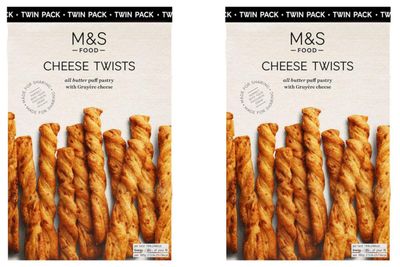 M&S Cheese Twists All Butter Puff Pastry With Gruyere Cheese Twin Pack Of 2 x 125g (Imported)