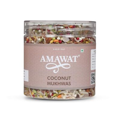 AMAWAT Coconut Mukhwas 250 gm|Mix Home Made Mouth Freshener |Nariyal Mix Digestive