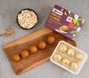 Pure Ghee Besan ke Laddu - with Jaggery and Nuts | 2 X 200g | Homemade Desi Ghee Gur Besan Ladoo | Traditional Indian Sweet | No Refined Sugar | No Maida | From Granny view 4