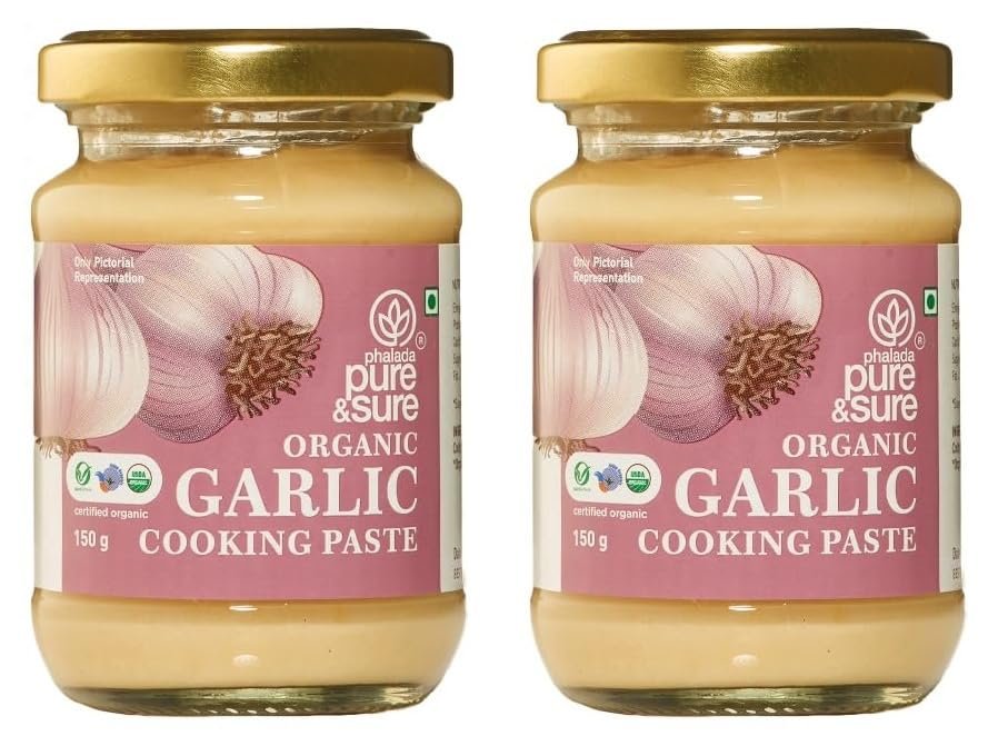 Pure & Sure Organic Garlic Paste 300gm (150Gms X Pack Of 2) | No Preservatives