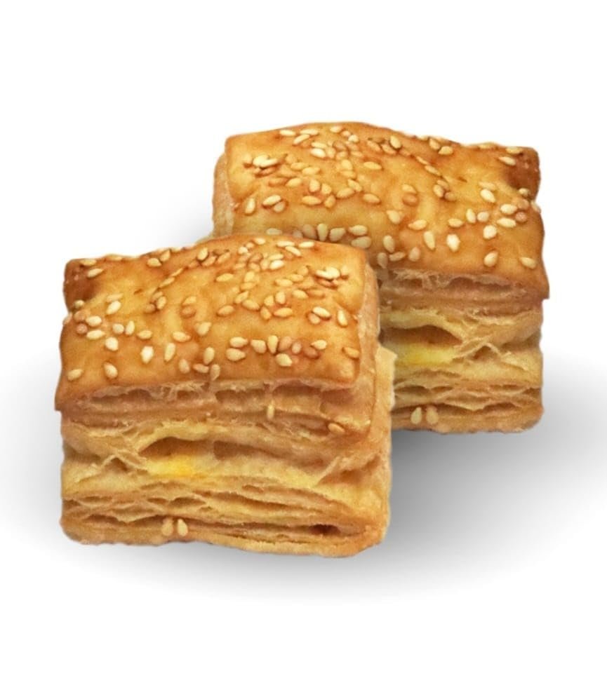 Butter Puff Classic Flaky & Crispy Mouth-Watering Khari Sticks Coffee/Tea/Chai Break Snacks Baked khari Snack Puff Biscuits/Cookies -150gm