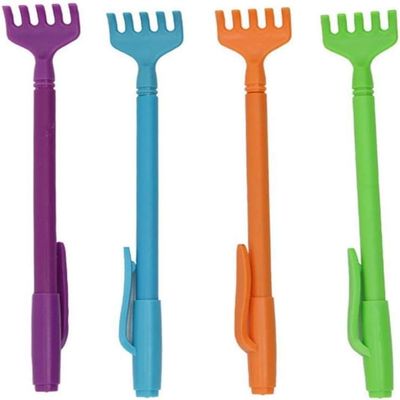 1Pc Random Color Portable Extendable Telescopic Plastic Back Scratchers Hand Massager Back Itching Scalp Scratchers Massager, Portable Hand Massage Tool for Back Massagers Men and Women