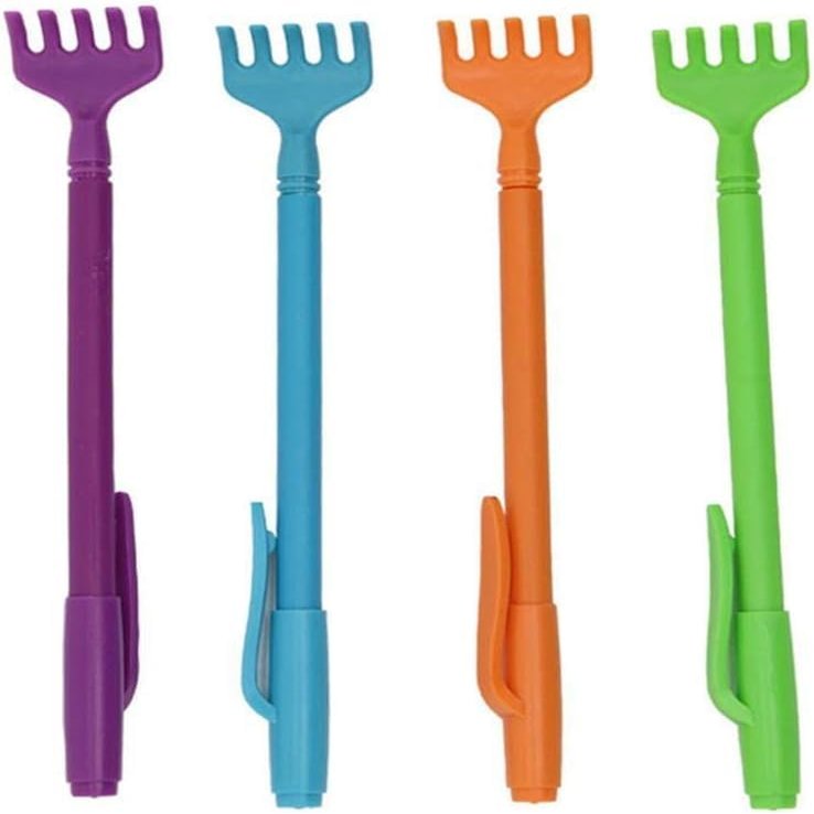 1Pc Random Color Portable Extendable Telescopic Plastic Back Scratchers Hand Massager Back Itching Scalp Scratchers Massager, Portable Hand Massage Tool for Back Massagers Men and Women