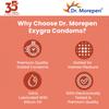 Dr. Morepen Exygra Condoms- Ultra-thin, Lubricated, Extra Dotted, Strawberry Flavour 30 count view 3
