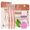 Senzicare Facial & Body Razor Combo | Pack of 3 Facial Razors and Pack of 1 Body Razor | Reusable | Instant & Painless Hair Removal | Soft & Smooth Skin view 1